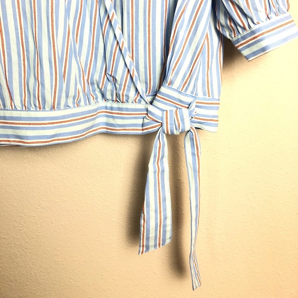 a.n.a Blouse 3/4 Side tie new Size XL - Picture 3 of 10